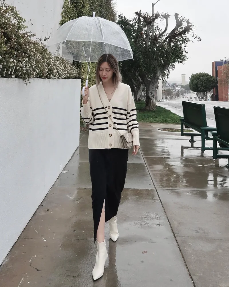 Street Style in the Rain