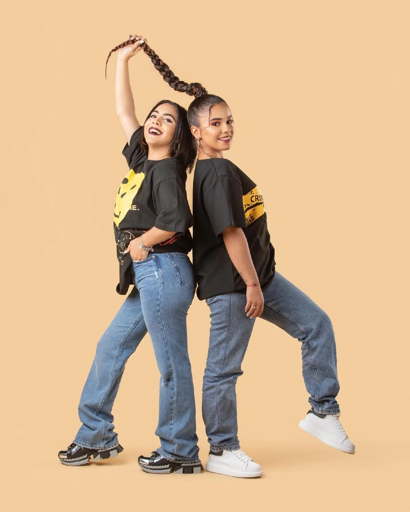 Stylish and Playful Friendship Duo