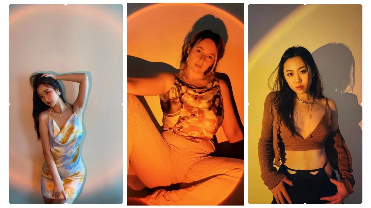 Sunset Lamp Photoshoot Ideas