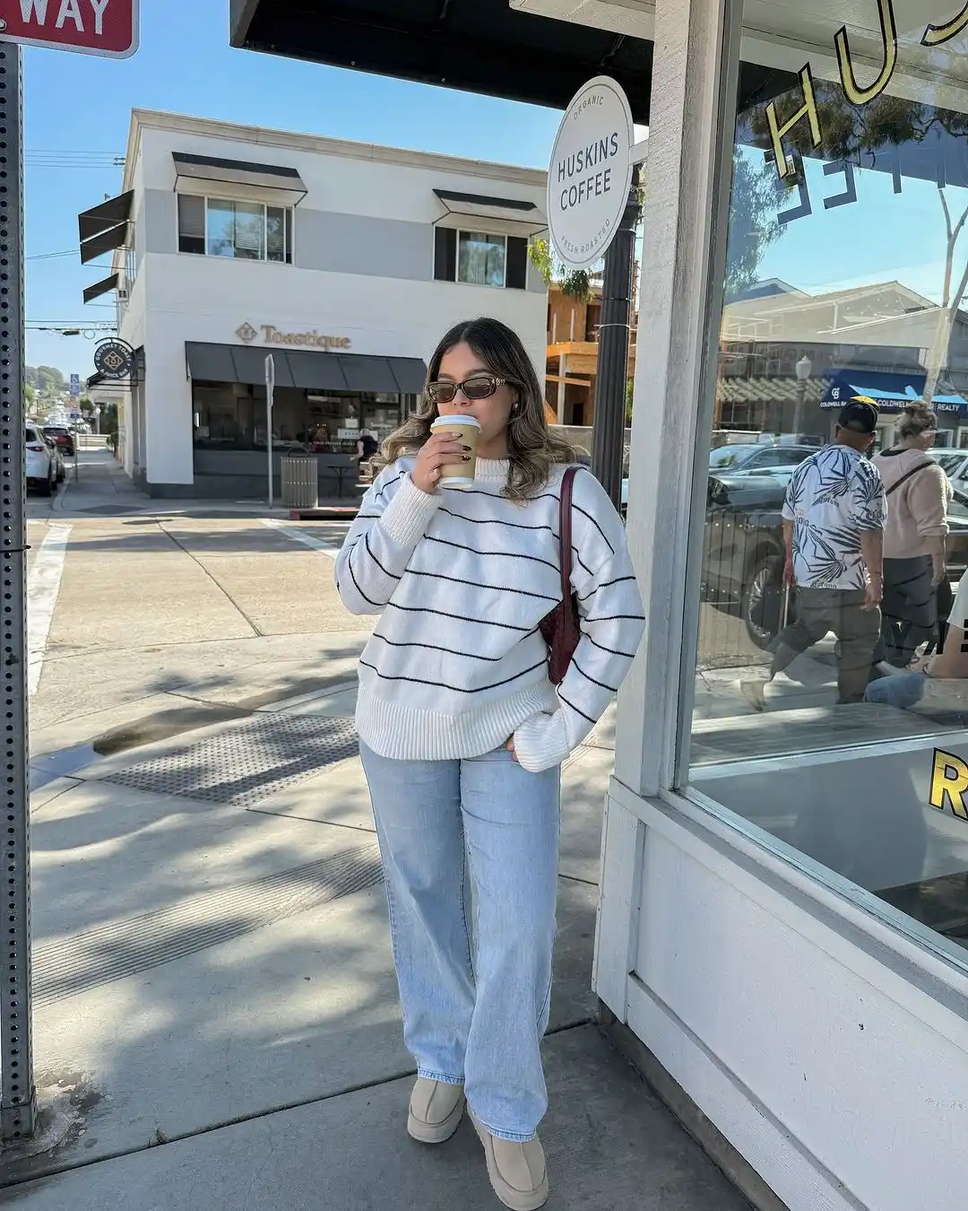 The Striped Sweater & Wide Leg Look