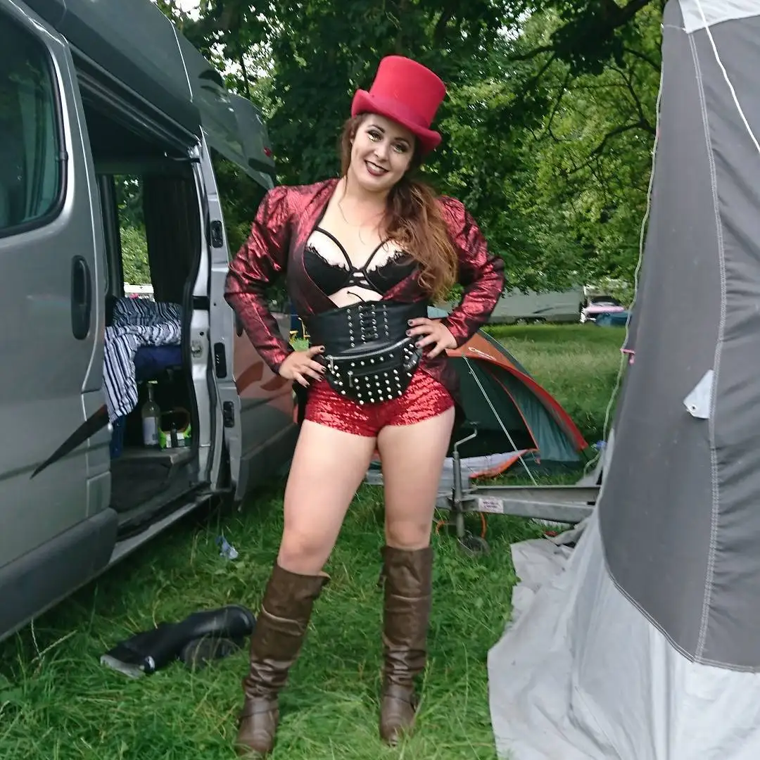 Vibrant Red Ringmaster Ensemble