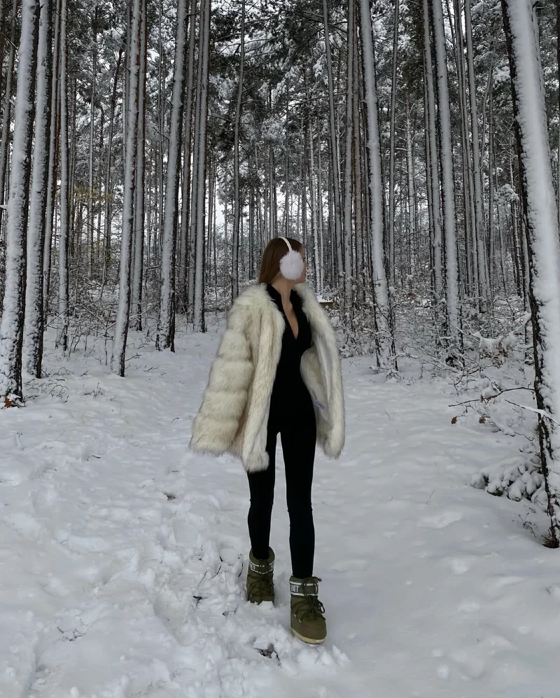 Winter Luxe with Faux Fur and Leggings