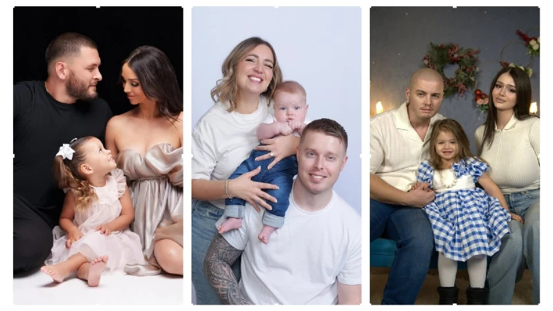 family of 3 photoshoot ideas
