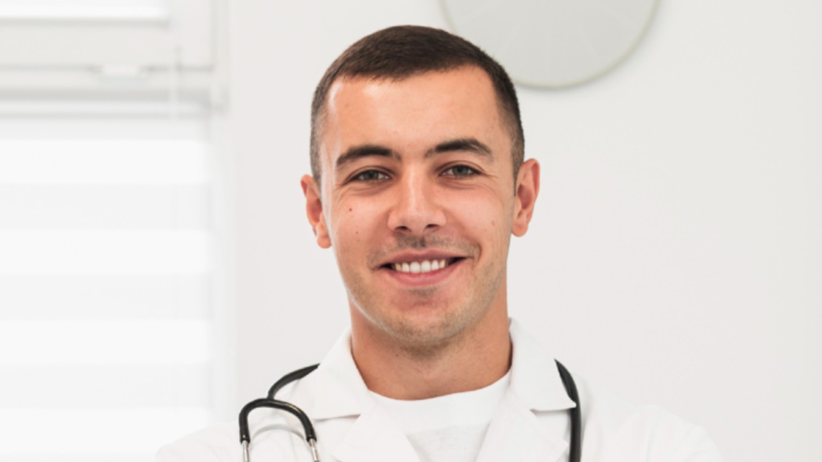 smiling male doctor